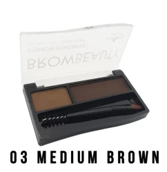 BrowBeauty Eyebrow Powder Kit 03 Medium Brown