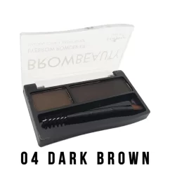 BrowBeauty Eyebrow Powder Kit 04 Dark Brown